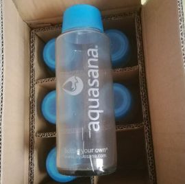 Aquasana AQ-6005 18-Ounce Glass Water Bottle  (Lead Free)