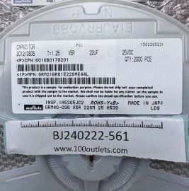 2000pcs Murata GRM21BR61E226ME44L 6010B0178201 Ceramic Capacitors 22UF 25V X5R 0805 $0.04/pc