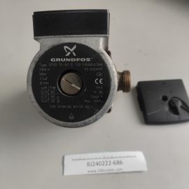 used Grundfos 98597948 UPS0 15-60B Brass 130mm Secondary Hot Water Circulator 230v