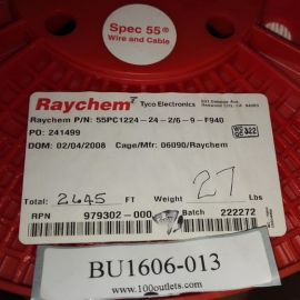 Lot 33 Ft Raychem Spec 55 Wire 24AWG 55PC1224-24-2/6-9-F940 Aviation Military Cables $0.4/ft