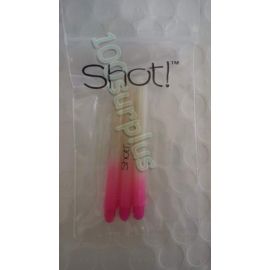 Shot! SM3609 Nylon Two Tone Medium Pink Dart Shaft 3pcs/box