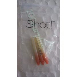 Shot! SM3610 Nylon Two Tone Short Red Dart Shaft 3pcs/box