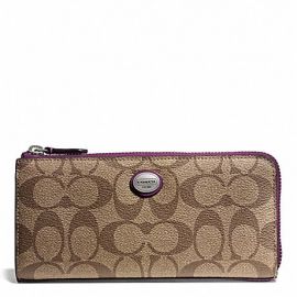 PEYTON SIGNATURE SLIM ZIP (COACH F49964)