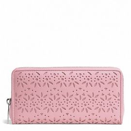 TAYLOR EYELET LEATHER ACCORDION ZIP (COACH F50673)