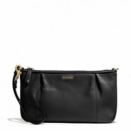 CAMPBELL LEATHER LARGE WRISTLET (COACH F50796)