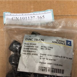 20pcs Zodiac EVAC TRAIN 17402 Angled screw coupling G 1/8" for pipe 8x1