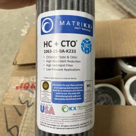 Matrikx 1063-15-BA-K233 Active Carbon Water Filter Equivalent （2.5“ x 10”