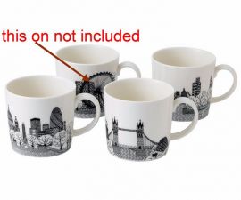 3 Mugs Royal Doulton Charlene Mullen Mugs London City Scape