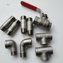 9pcs NORDS 316 1/2" valve and Stainless Steel fittings