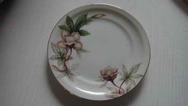 Meito Ivory China WOODROSE Excellent 6 3/8'' BREAD BUTTER PLATES ITEM 