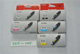 Canon Genuine CLI-551 BK CMY GY Ink Set of 5 for Pixma MG6350 MG6450 IP7250