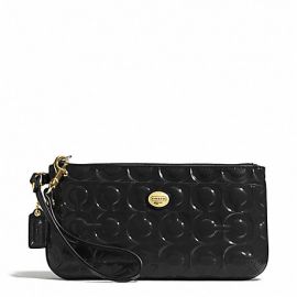 PEYTON OP ART EMBOSSED PATENT GO-GO WRISTLET (COACH F49883)