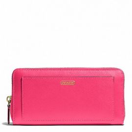 DARCY ACCORDION ZIP WALLET IN LEATHER (COACH F50427)