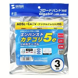 SANWA SUPPLY KB-10T5-03K 3M Enhanced line cable