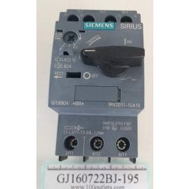 Siemens SIRIUS 3RV2011-1GA10 Circuit-Breaker Screw Connection 6.3A