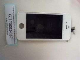  For White iPhone 4 LCD Display Screen + Touch Digitizer Assembly Frame Compatible 
