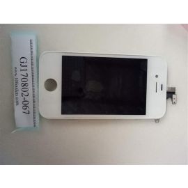  For White iPhone 4 LCD Display Screen + Touch Digitizer Assembly Frame Compatible 