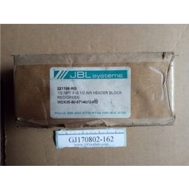 JBL systems 221196-RG 1/2NPT X G 1/2 AIR HEADER BLOCK RED/GREEN WDX35-80-0714012-RG
