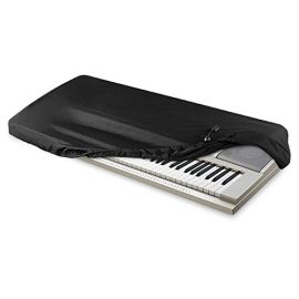 AZMUSIC Protective Dust Cover for Electronic Keyboard and Digital Piano, Fits 76 to 88 Keys, Black