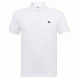 Lacoste Classic Polo Shirt Men's Short Sleeve Cotton L1212-001 White