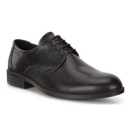 Ecco Men's Harold Plain Toe Lace up Shoes 634504-01001 Black