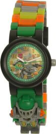 Lego 8020523 Nexo Knights Aaron Minifigure Link Children's Quartz Watch with Multicolour Dial Analogue Display and Multicolour plastic Bracelet