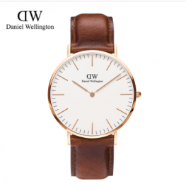 Daniel Wellington Men's 0106DW St. Mawes Stainless Steel Watch with Brown Band 