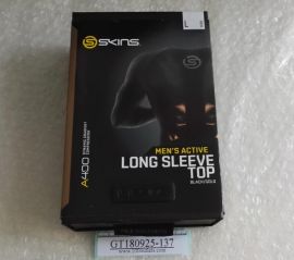 SKINS A400 Men's active long sleeve top Black/Gold L