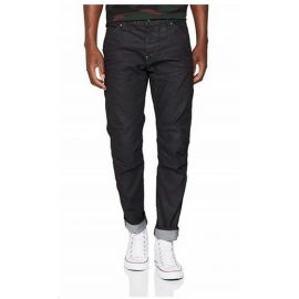 W32 L32 G-Star Raw Men's 5620 Elwood 3D Super Slim Jeans in Black Stretch Denim