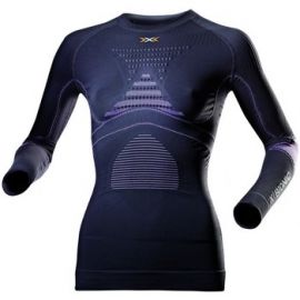 X-Bionic Women Radiactor Evo Long Sleeves Round Neck Shirt Charcoal/Fuchsia S/M 