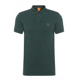 Hugo Boss Pascha Slim Fit Cotton Polo Shirt by BOSS Orange 50249531 Dark Green
