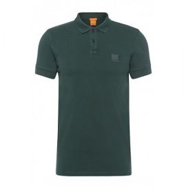 Hugo Boss Pascha Slim Fit Cotton Polo Shirt by BOSS Orange 50249531 Dark Green