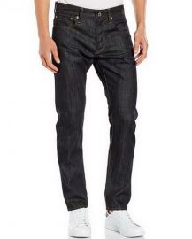 W34 L32 G-Star Raw Men's 3301 Tapered Fit Pant In Brooklyn Denim Raw tapered jeans