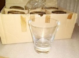 Box of 6 Iittala Aarne 32cl Whisky Glassware Old Fashioned Glenfiddich Labeled