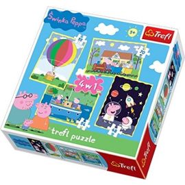 Trefl 4-in-1 Peppa Pig Peppa's Journeys Puzzle (207 Pieces) 