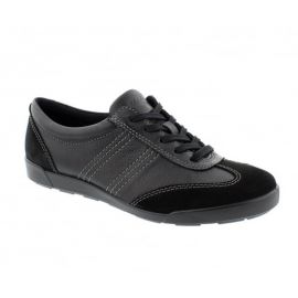 EU39 ECCO 214603-51052 CRISP II Black Leather Combi Womens lacing shoes