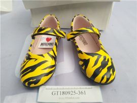 Moschino Kid-Teen canvas shoes 25603 ZEBRA Yellow 26EU