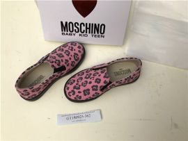 Moschino Kid-Teen canvas shoes 25626 LEOPARD Rose/Black  EU 28
