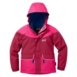 Jack Wolfskin Glacier Bay Jacket Girls Azalea Red 1605921-2081152