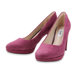 EU38  Clarks KENDRA SIENNA High heels PLUM Suede Womens Shoes 26120271 