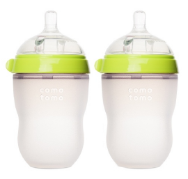 Comotomo Baby Bottle 8oz Green 2 Pack