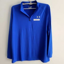 Under Armour 1242220 HeatGear Tech 1/4 Zip Long Sleeve Shirt Blue XL