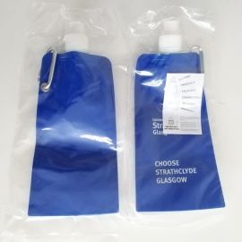 Aqhaskin Foldable Water bottle for University of Strathclyde Glasgow
