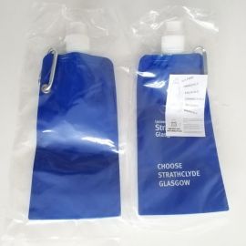 Aqhaskin Foldable Water bottle for University of Strathclyde Glasgow