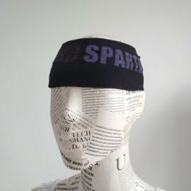 Spartan Race Headwrap Logo with Unique Number printed Black