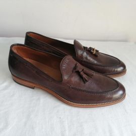 EU42 UK8 US9 SUITSUPPLY FW131161-09 Leather Loafer Brown Regular Fit Formal Shoes