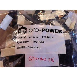 Lot of 100 Pro Power 06J-S BLACK 9MM CABLE CLIP