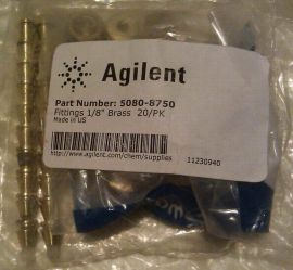 Agilent 5080-8750 Fittings 1/8 Inc Brass PK/20 