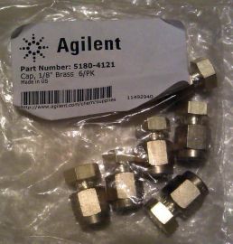 Agilent Technologies 5180-4121 CAP 1/8 INCH BRASS PK-6 (Pack Of 6)