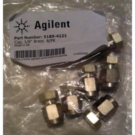 Agilent Technologies 5180-4121 CAP 1/8 INCH BRASS PK-6 (Pack Of 6)